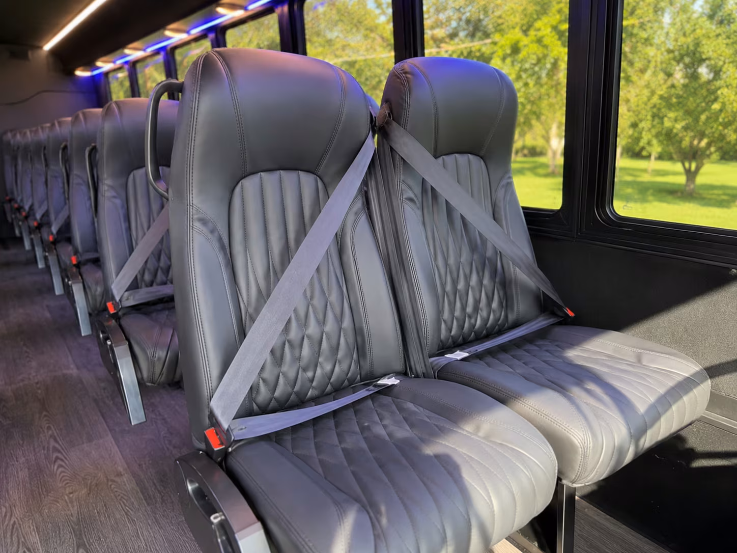 15 passenger minibus inside