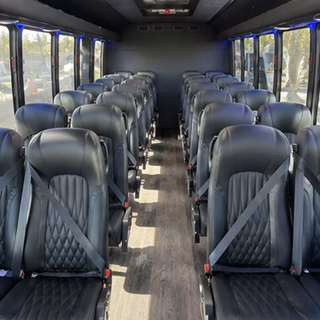 25 passenger minibus interior