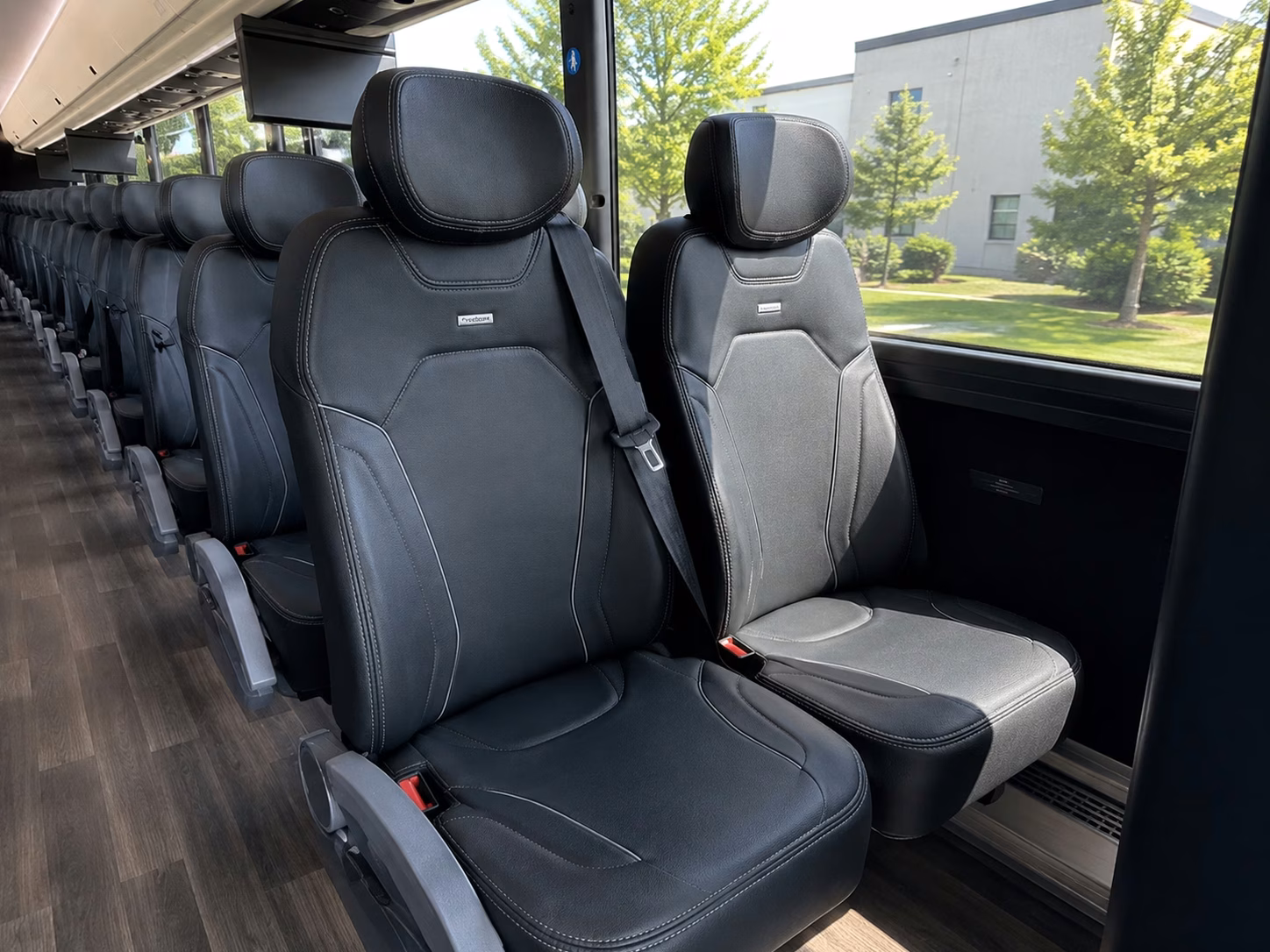 richmond charter bus rental interior