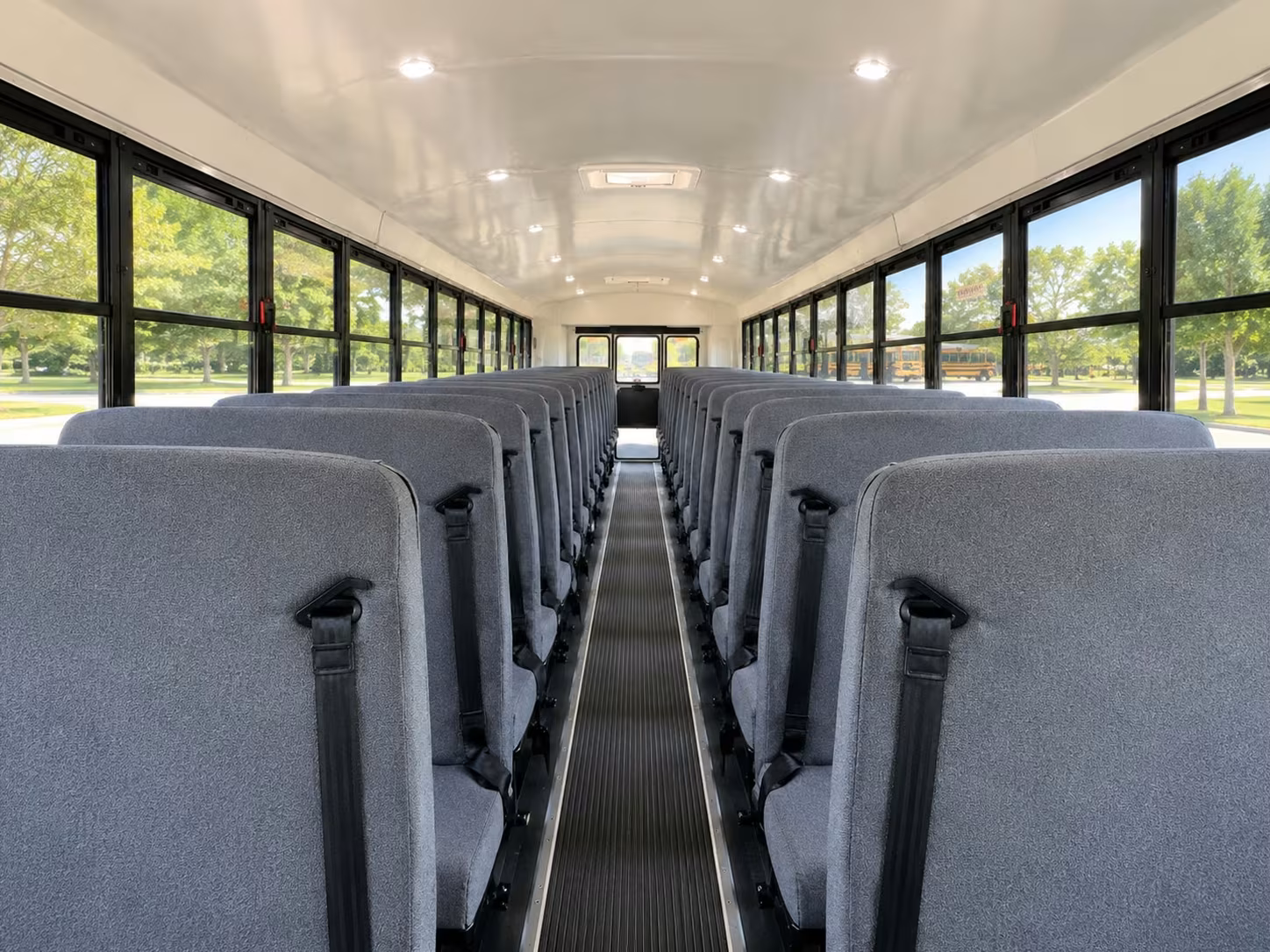 school bus interior