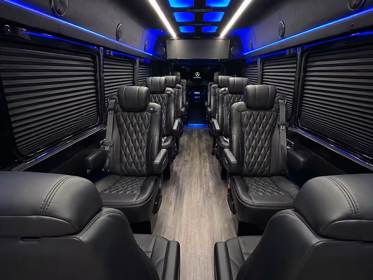 sprinter van with driver inside
