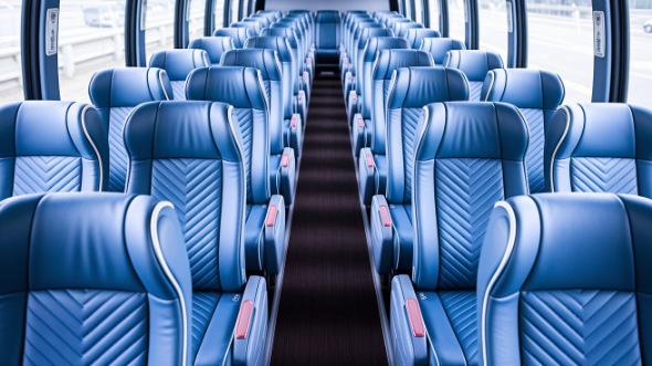 55 passenger charter bus interior