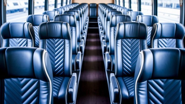 richmond 55 passenger charter bus inside