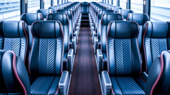 richmond 56 passenger charter bus inside