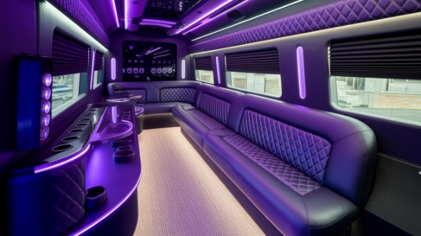 richmond party bus rental inside