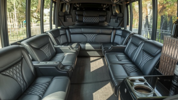 richmond sprinter limo rental interior