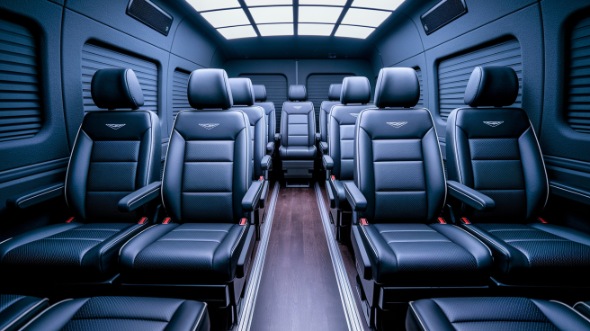 sprinter van with driver interior
